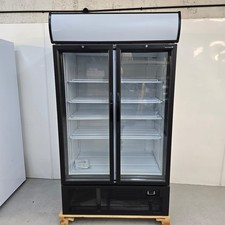 Glass Chiller Double Display Fridge 875L Shop Retail Drink Tefcold FSC1950H