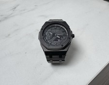 Casio G-Shock GA-2100-1A1ER Watch Black Custom Casioak Steel Mod