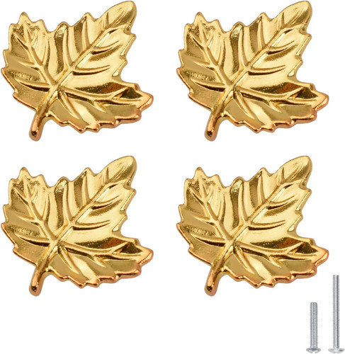 Zinc alloy maple leaf - alloy, gold