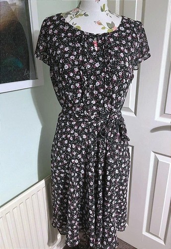 Laura ashley black - laura, midi