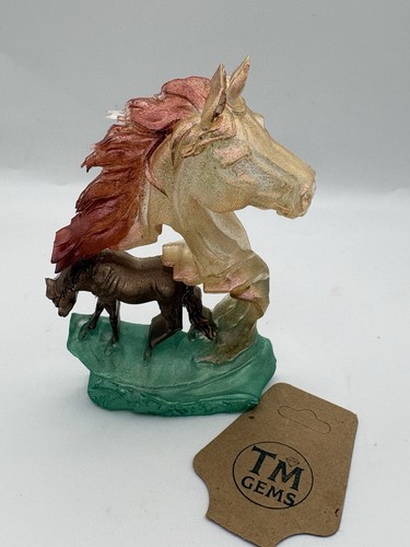 Gems horse painted resin - gems,