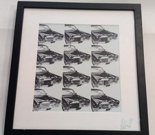 Andy Warhol 12 Cars Print by