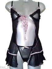 Black Lace Babydoll & Thong