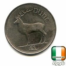 An IRISH 1996 PUNT £1 coin