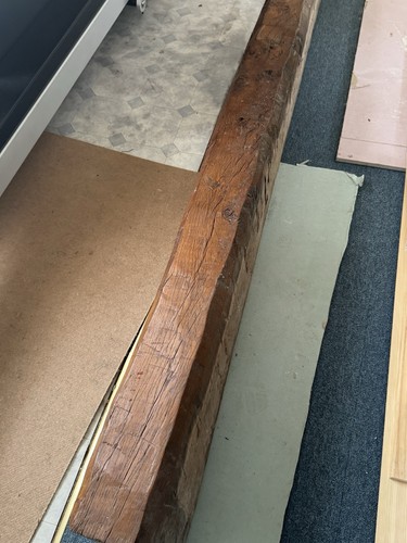 Solid oak beam mantel - oak, piece