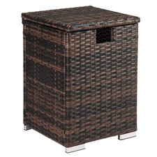 Rattan Storage Table Outdoor