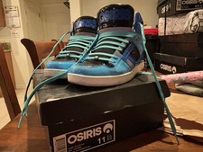 Osiris NYC 83 CLK Men's Size 11 Blue/Grey/Cyan Skate Shoes