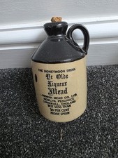Vintage Stoneware Bottle 'The Honeymoon Drink, Ye Olde Liqueur Mead'
