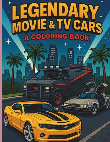 Legendary movie cars coloring - movie,