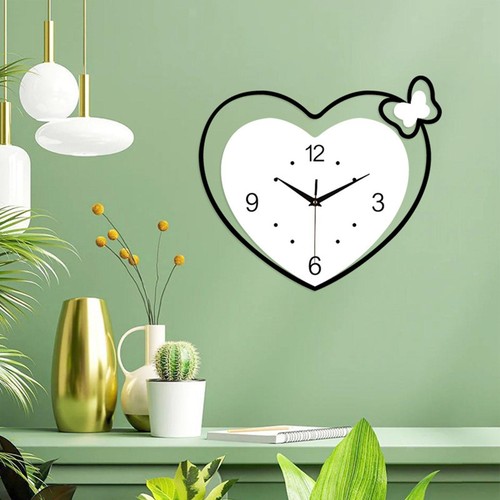 Heart shape wall clock - heart,