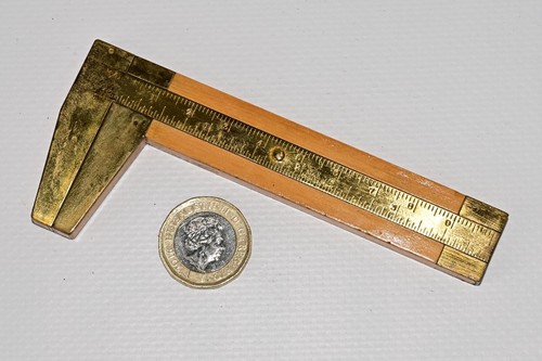 Vintage brass caliper marked - vintage,