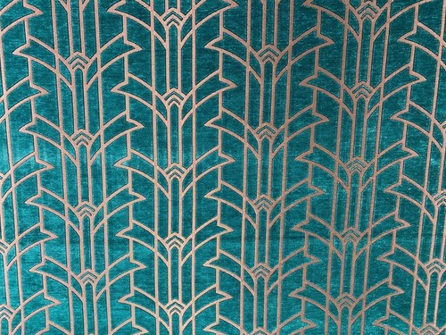 Manhattan deco chenille velvet - deco,