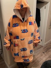 BNWOT Hoodie Adult Oversized Sweatshirt Fleece Ultra Plush Orange Women's Cats