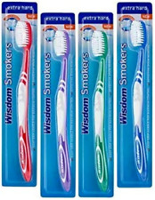 Wisdom Addis Smokers toothbrushes extra hard toothbrush X2