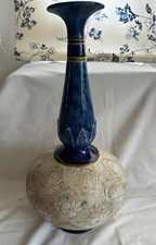 An attractive Art Nouveau Onion Shaped Vase - Antique Royal Doulton Slaters