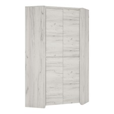 Corner Fitted Wardrobe White