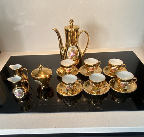 Unmarked fragonard gold white - unmarked, gold/white