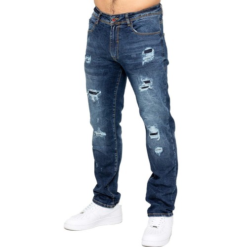 Enzo mens ripped jeans - mens,