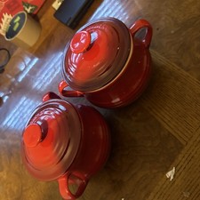 Le Creuset Pair Of Red Soup or