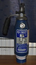 1969 NU-SWIFT Fire Extinguisher Vintage  and Iron Mounting Bracket
