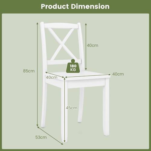 Pcs armless kitchen chairs - 2,