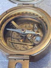 Vintage Stanley Brass Navigation Compass - Maritime