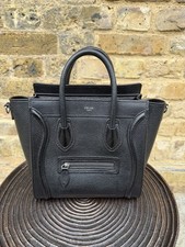 CELINE Nano Luggage Bag Black
