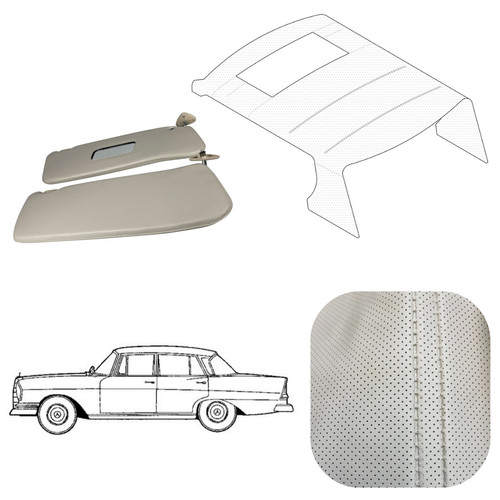 Cream perforated headliner - cream, +