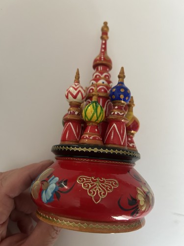 Russian hand painted wooden - hand,