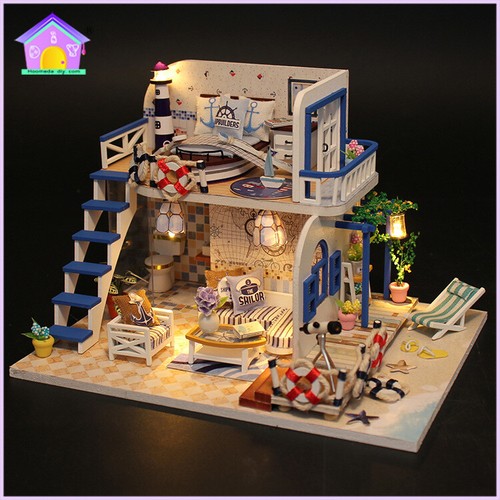 Mini villa diy dollhouse - 1:24,