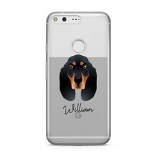 Black and Tan Coonhound Personalised Google Case for Pixel Phones