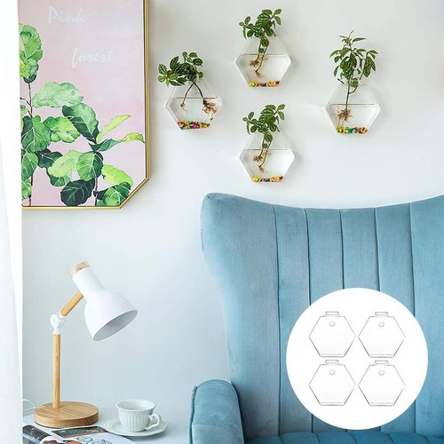 4pcs clear geometric glass - geometric,