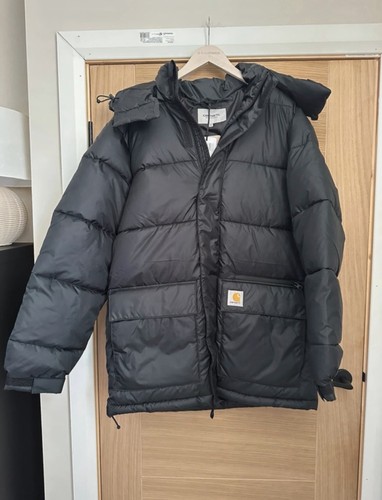 Black men carhartt puffer - black,