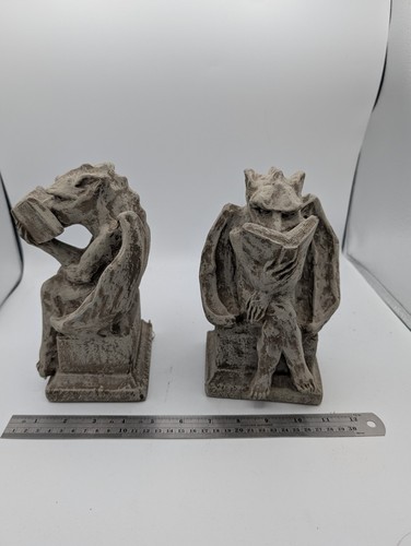 Gargoyle bookend pair - bookend,