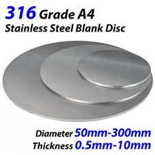 Stainless steel blank disc - a4,
