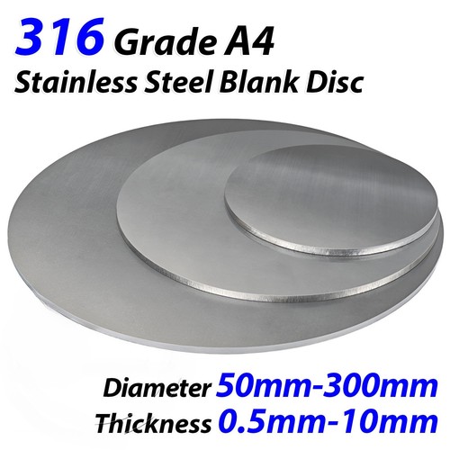 Stainless steel blank disc - stainless,