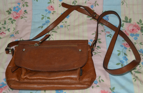 Brown leather russell - brown,