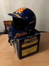 Vintage Old School Rare S Africa Raleigh NOS Bmx helmet Burner Taiwan LARGE 