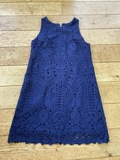 Vintage Eliza J Navy Wedding Guest Occasion Dress Summer Size 12
