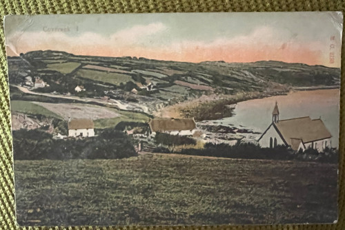Antique postcard coverack - antique,