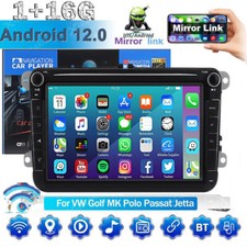 8" Android Auto Carplay Car Radio Stereo GPS Sat Navi for VW Golf MK5 MK6 Jetta