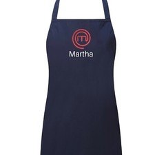 Embroidered  Masterchef apron personalised - pinefore bib chef kitchen gift