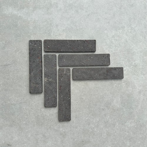 Black clay brick slips - clay,