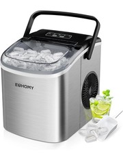 EUHOMY Ice Maker Machine Countertop Ice Cube Maker, Portable Handle RRP £73.99