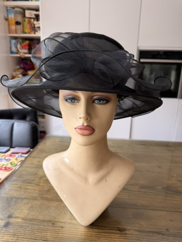 Med bhs vintage black organza - med,