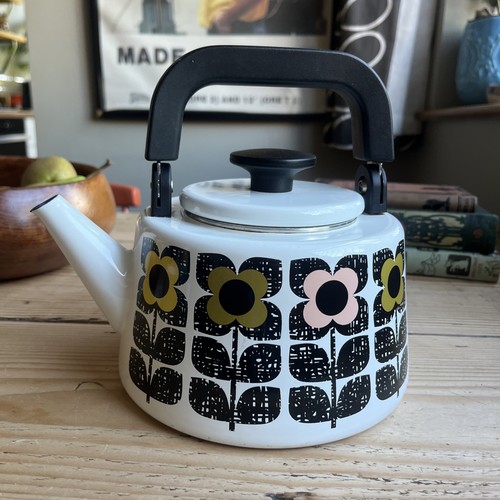 Orla kiely enamel kettle - kiely,