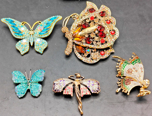 Butterfly fairy brooch - butterfly,