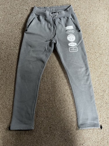 Grey mercier badge joggers - grey,