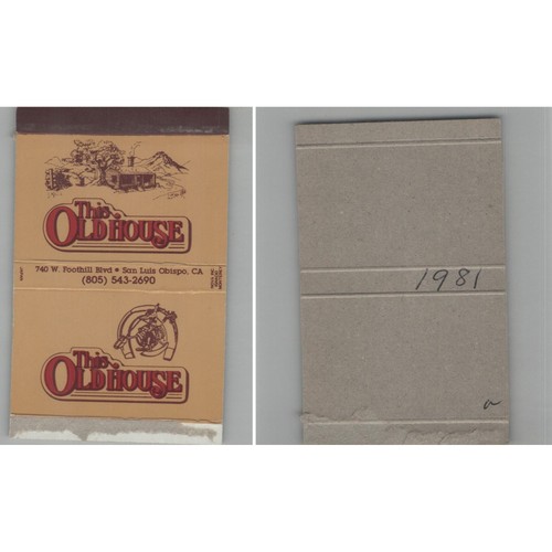 Matchbox cover this old house - matchbox,