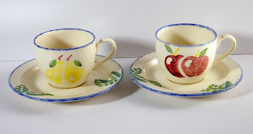 Poole pottery dorset fruits - 2x,